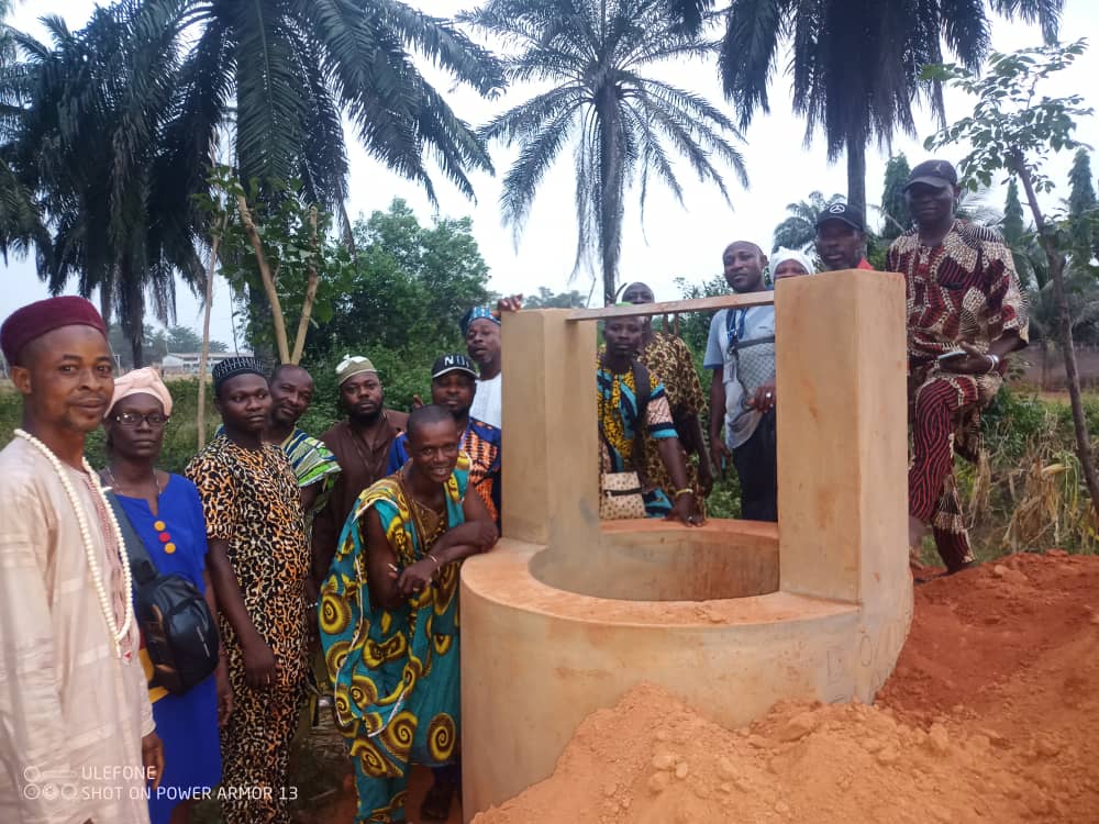 Construction d'un nouveau puit a Djigbé